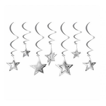 ECO 3 BOYUTLU KALP TAVAN SARKIT SÜS - GÜMÜŞ