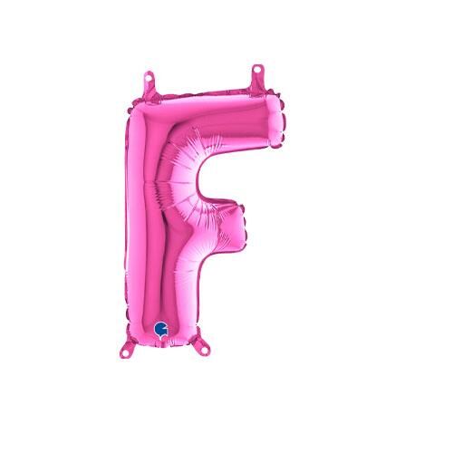 Harf Folyo Balon F Pembe 35 Cm (Grabo)