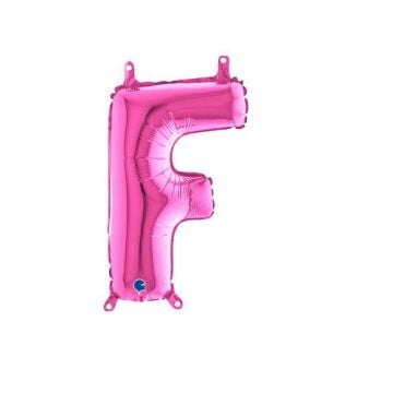 Harf Folyo Balon F Pembe 35 Cm (Grabo)