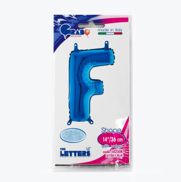 Harf Folyo Balon F Mavi 35 Cm (Grabo)