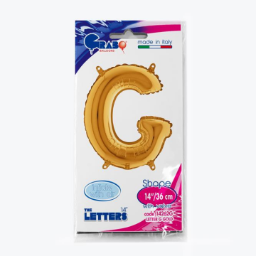 Harf Folyo Balon G Gold 35 Cm (Grabo)