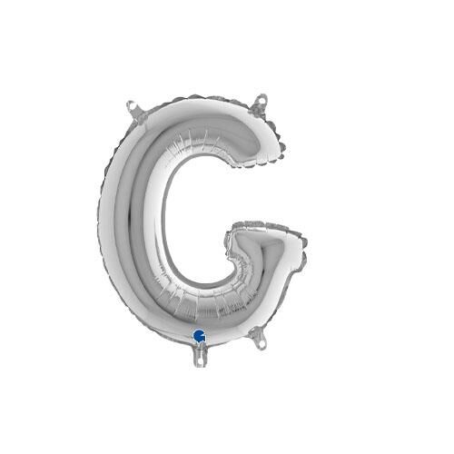 Harf Folyo Balon G Gümüş 35 Cm (Grabo)