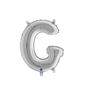 Harf Folyo Balon G Gümüş 35 Cm (Grabo)