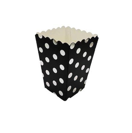 Popcorn Kutusu Siyah-Beyaz Punatiyeli