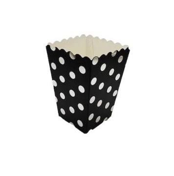 Popcorn Kutusu Siyah-Beyaz Punatiyeli
