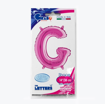 Harf Folyo Balon G Pembe 35 Cm (Grabo)