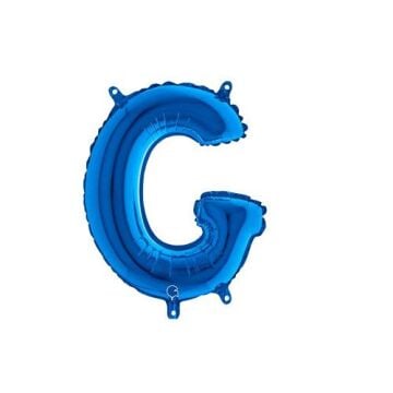 Harf Folyo Balon G Mavi 35 Cm (Grabo)