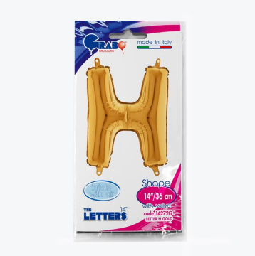 Harf Folyo Balon H Gold 35 Cm (Grabo)