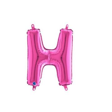 Harf Folyo Balon H Pembe 35 Cm (Grabo)