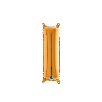 Harf Folyo Balon I Gold 35 Cm (Grabo)