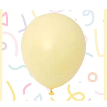 6'' MACARON SARI BALON (100 ADET)