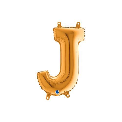 Harf Folyo Balon J Gold 35 Cm (Grabo)
