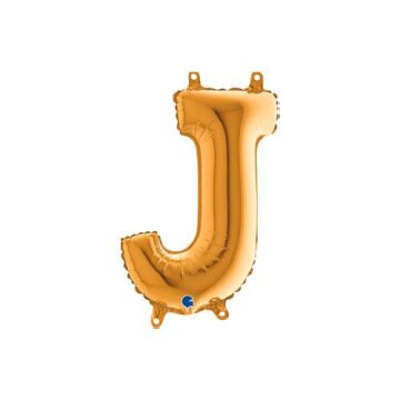 Harf Folyo Balon J Gold 35 Cm (Grabo)