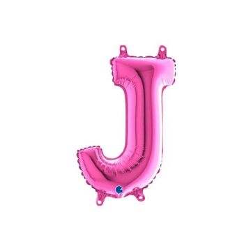 Harf Folyo Balon J Pembe 35 Cm (Grabo)