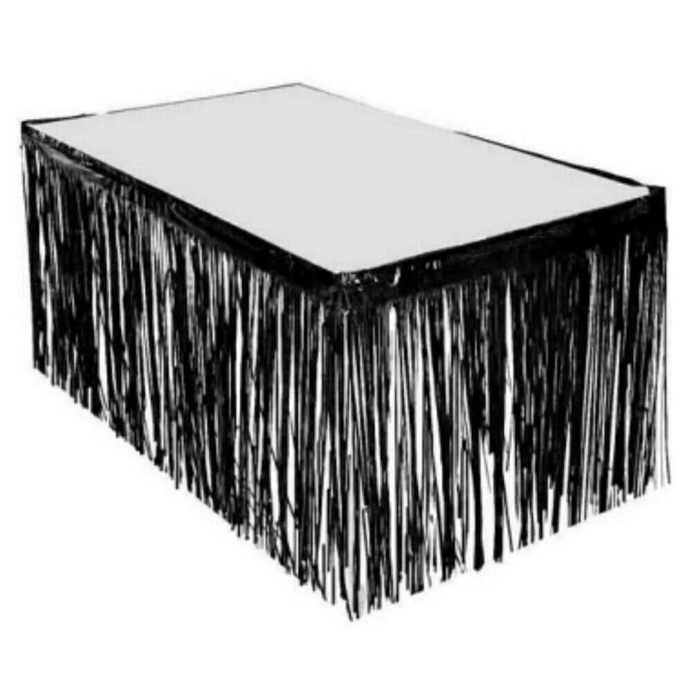 SİYAH METALİK MASA ETEĞİ