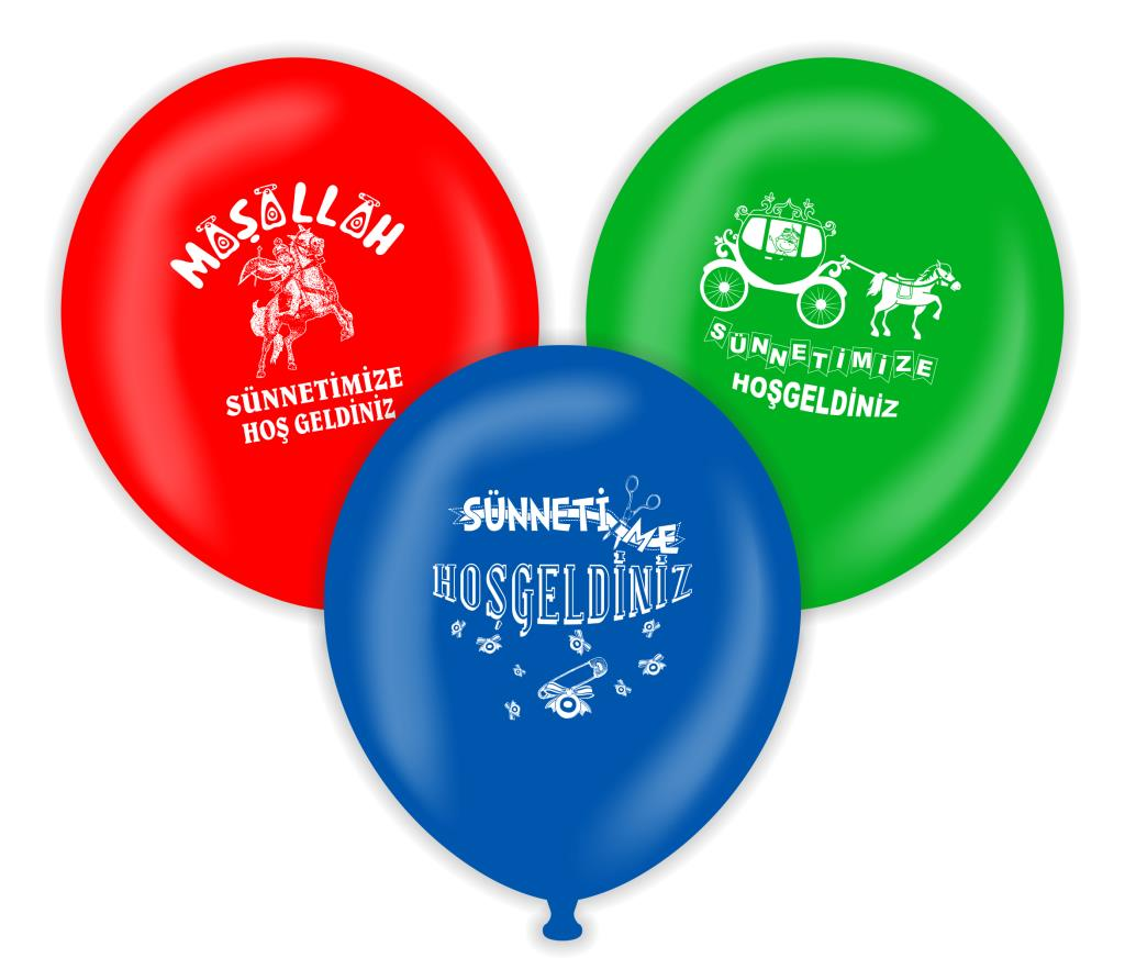 12'' SÜNNET BASKILI BALON ( 25 Lİ )
