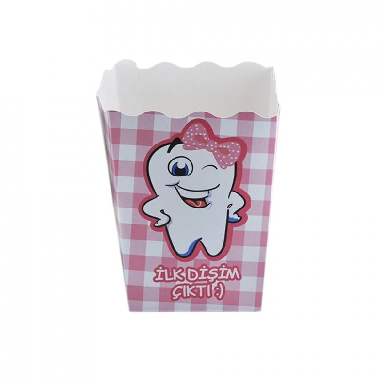 Popcorn Kutusu İlk Diş Pembe
