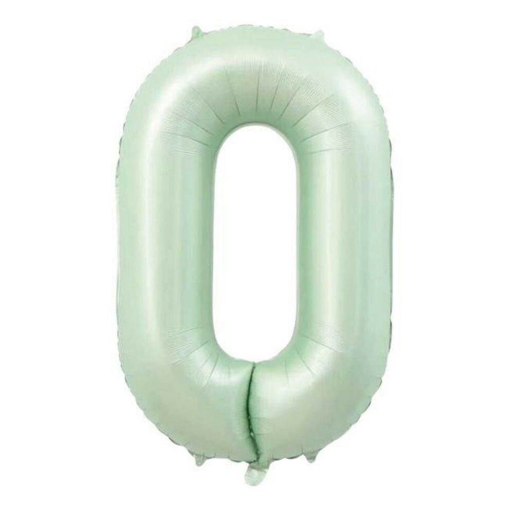 34'' FOLYO BALON RAKAM -0- RETRO YEŞİL