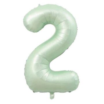 34'' FOLYO BALON RAKAM -2- RETRO YEŞİL