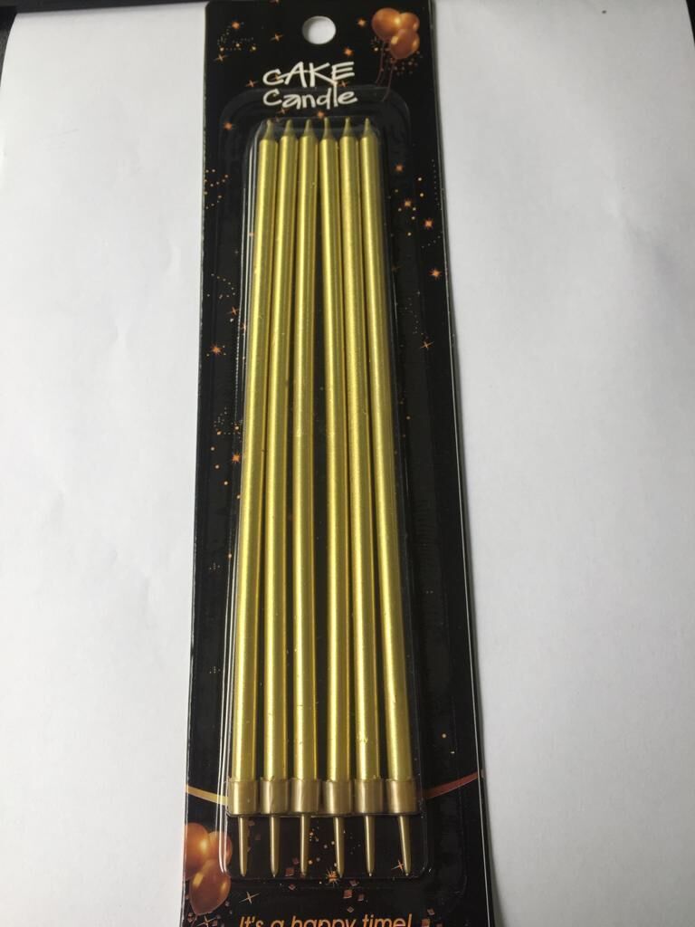 İTHAL PASTA MUMU GOLD 20 CM