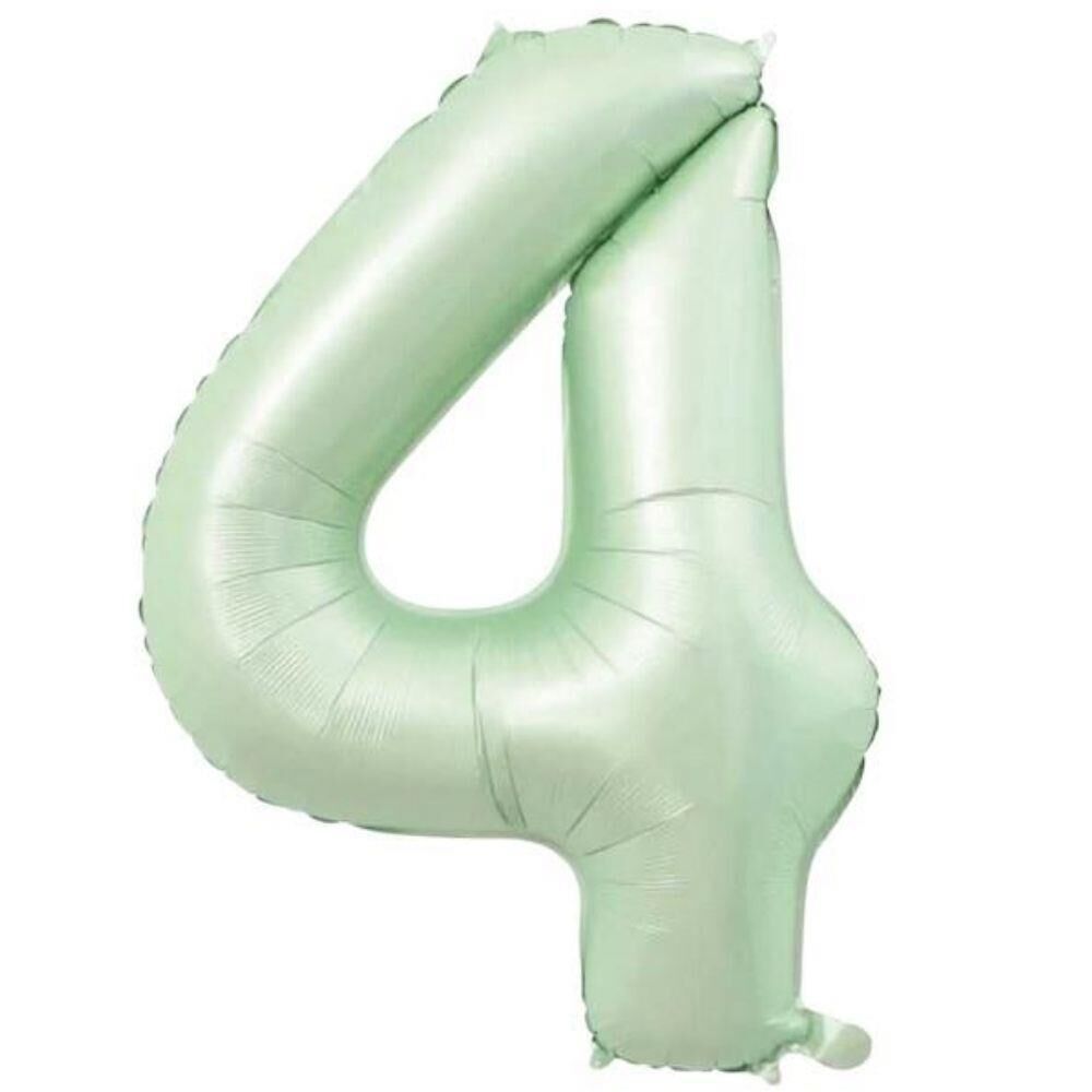 34'' FOLYO BALON RAKAM -4- RETRO YEŞİL