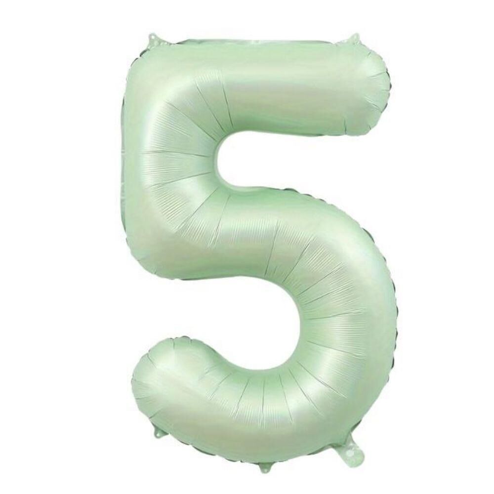 34'' FOLYO BALON RAKAM -5- RETRO YEŞİL