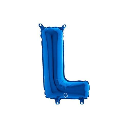 Harf Folyo Balon L Mavi 35 Cm (Grabo)