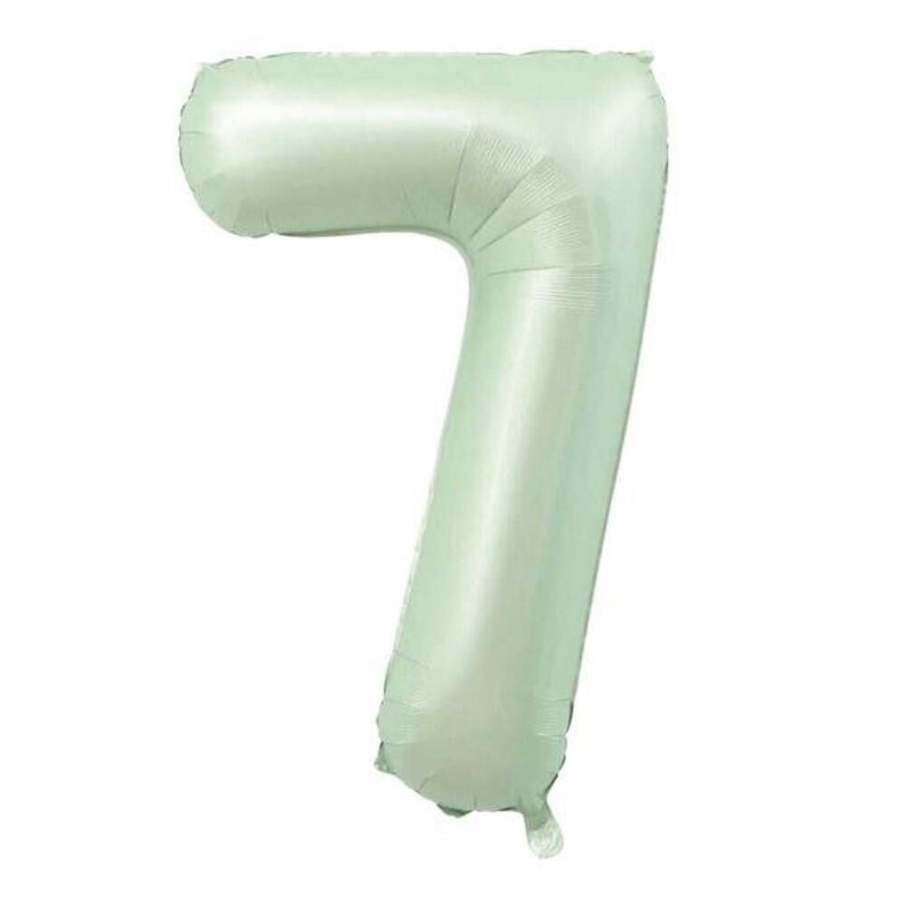 34'' FOLYO BALON RAKAM -7- RETRO YEŞİL