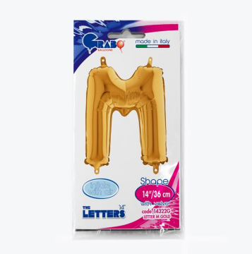 Harf Folyo Balon M Gold 35 Cm (Grabo)