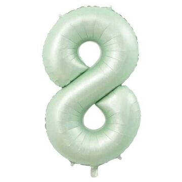 34'' FOLYO BALON RAKAM -8- RETRO YEŞİL