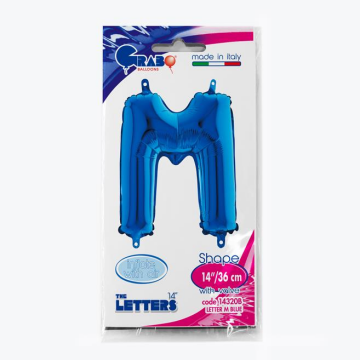 Harf Folyo Balon M Mavi 35 Cm (Grabo)