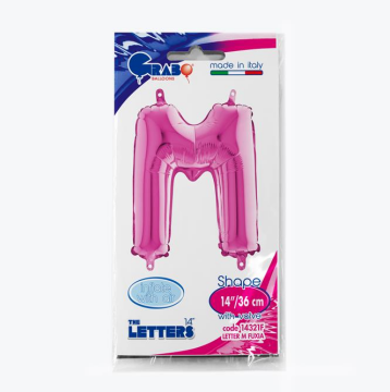 Harf Folyo Balon M Pembe 35 Cm (Grabo)