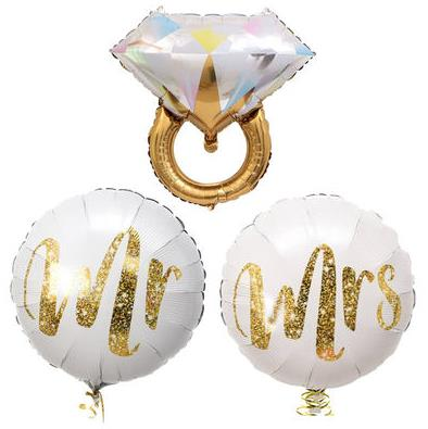 Tektaş Yüzük Folyo Balon Set