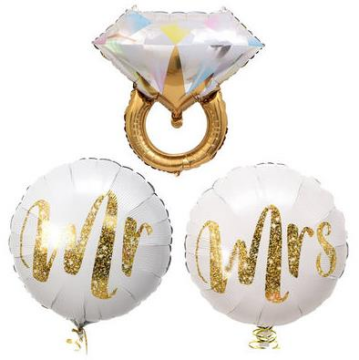 Tektaş Yüzük Folyo Balon Set