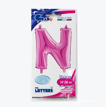 Harf Folyo Balon N Pembe 35 Cm (Grabo)