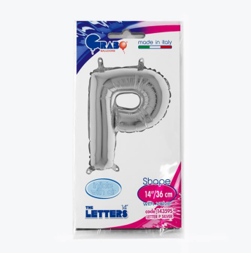Harf Folyo Balon P Gümüş 35 Cm (Grabo)