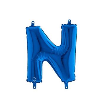 Harf Folyo Balon N Mavi 35 Cm (Grabo)