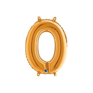 Harf Folyo Balon O Gold 35 Cm (Grabo)