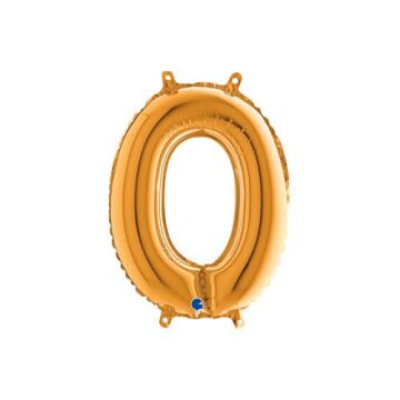 Harf Folyo Balon O Gold 35 Cm (Grabo)