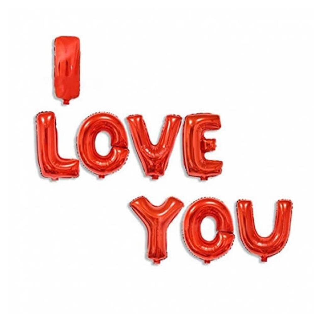 14'' FOLYO I LOVE YOU KIRMIZI