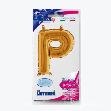 Harf Folyo Balon P Gold 35 Cm (Grabo)