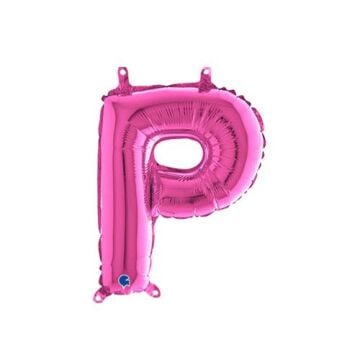 Harf Folyo Balon P Pembe 35 Cm (Grabo)