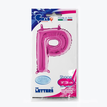 Harf Folyo Balon P Pembe 35 Cm (Grabo)