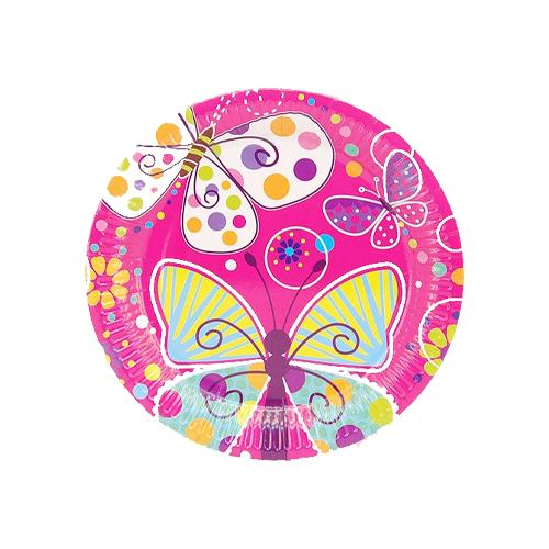 Kelebek Partisi Karton Tabak ( 8 Adet )