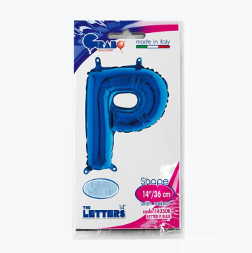 Harf Folyo Balon P Mavi 35 Cm (Grabo)