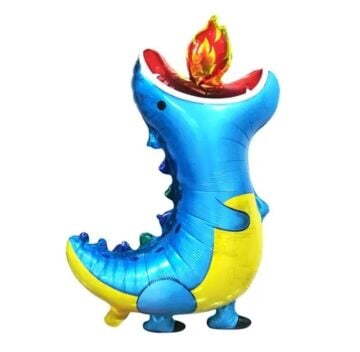 ATEŞLİ MAVİ TREX FOLYO BALON