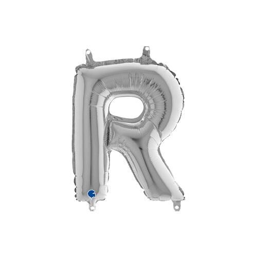 Harf Folyo Balon R Gümüş 35 Cm (Grabo)