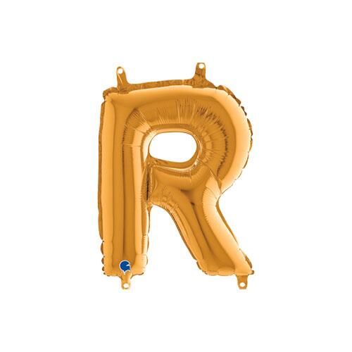 Harf Folyo Balon R Gold 35 Cm (Grabo)