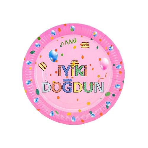 İyiki Doğdun Temalı Kartontabak Pembe Renk