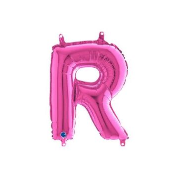 Harf Folyo Balon R Pembe 35 Cm (Grabo)